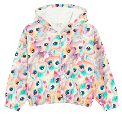 Cool Club, Hanorac cu gluga pentru fete, cu fermoar, mix