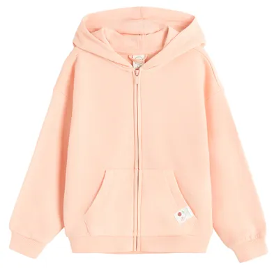 Cool Club, Hanorac cu gluga pentru fete, cu fermoar, portocaliu