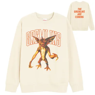 Cool Club, Hanorac pentru baieti, bej, imprimeu Gremlins