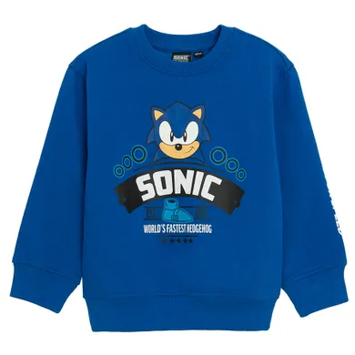 Cool Club, Hanorac pentru baieti, bleumarin, imprimeu Sonic the Hedgehog