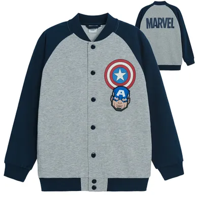 Cool Club, Hanorac pentru baieti, cu capse, mix, imprimeu Marvel Super Heroes