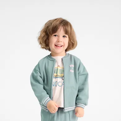 Cool Club, Hanorac pentru baieti, cu fermoar, albastru