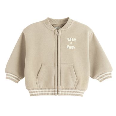 Cool Club, Hanorac pentru baieti, cu fermoar, maro