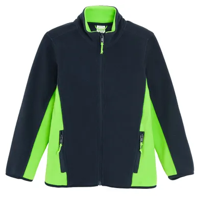 Cool Club, Hanorac pentru baieti, cu fermoar, polar, albastru-verde