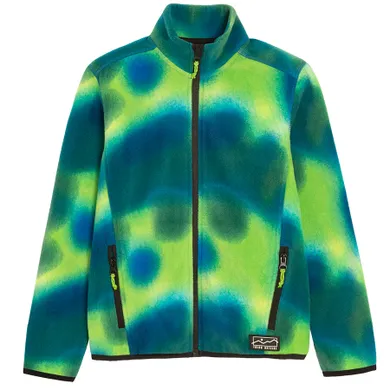 Cool Club, Hanorac pentru baieti, cu fermoar, polar, verde