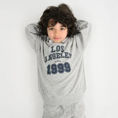 Cool Club, Hanorac pentru baieti, gri melanj