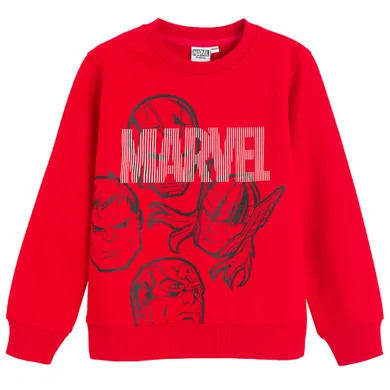 Cool Club, Hanorac pentru baieti, rosu, imprimeu Marvel Super Heroes