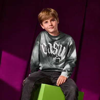 Cool Club, Hanorac pentru baieti, subtire, negru