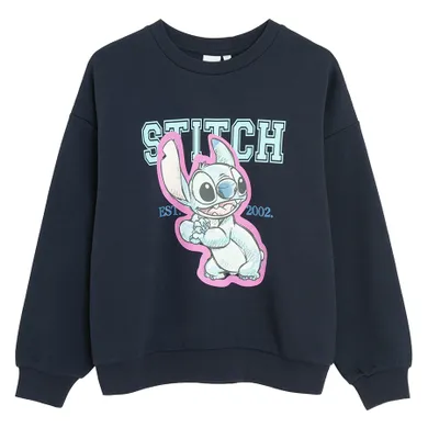 Cool Club, Hanorac pentru fete, bleumarin, imprimeu Lilo si Stitch