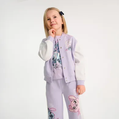 Cool Club, Hanorac pentru fete, cu capse, mix, imprimeu Lilo si Stitch