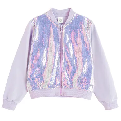 Cool Club, Hanorac pentru fete, cu fermoar, violet