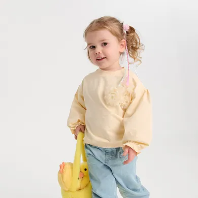Cool Club, Hanorac pentru fete, galben deschis