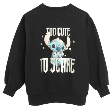 Cool Club, Hanorac pentru fete, negru, imprimeu Lilo si Stitch
