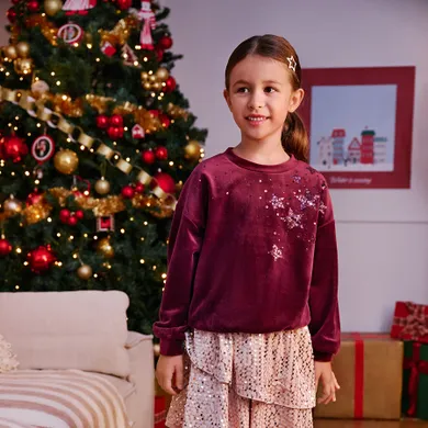 Cool Club, Hanorac pentru fete, velur, claret