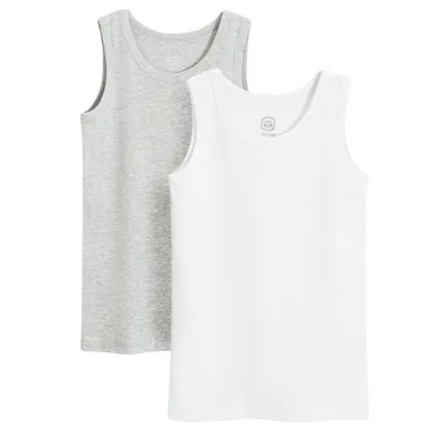 Cool Club, Maiou pentru baieti, alb, gri, set, 2 buc.