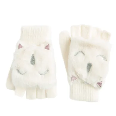 Cool Club, Manusi cu un deget pentru fete, alb