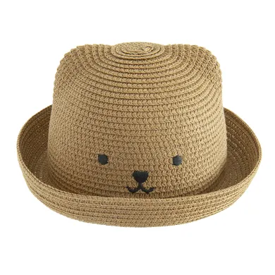 Cool Club, Palarie pentru baieti, de paie, bej