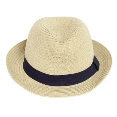 Cool Club, Palarie pentru baieti, de paie, bej