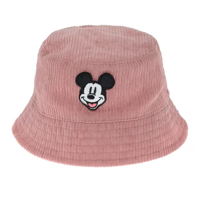 Cool Club, Palarie reiata pentru fete, roz deschis, imprimeu Mickey Mouse