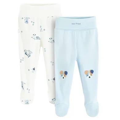 Cool Club, Pantaloni cu botosei pentru baieti, bumbac organic, mix, set, 2 buc.