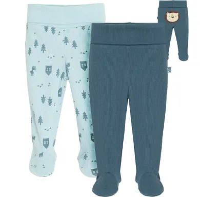 Cool Club, Pantaloni cu botosei pentru baieti, din tricot striat, mix, set, 2 buc.