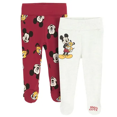 Cool Club, Pantaloni cu botosei pentru baieti, mix, imprimeu Mickey Mouse, set, 2 buc.