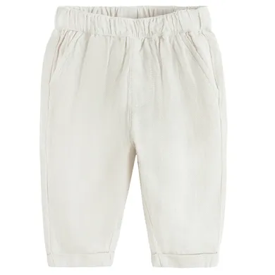 Cool Club, Pantaloni din material textil pentru baieti, bej