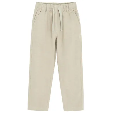 Cool Club, Pantaloni din material textil pentru baieti, cu in, relaxed, bej