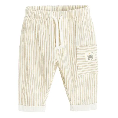 Cool Club, Pantaloni din material textil pentru baieti, ecru