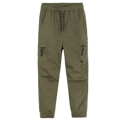 Cool Club, Pantaloni din material textil pentru baieti, jogger, caldurosi, verde