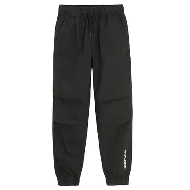 Cool Club, Pantaloni din material textil pentru baieti, jogger, negru