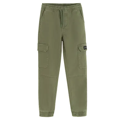 Cool Club, Pantaloni din material textil pentru baieti, jogger, verde