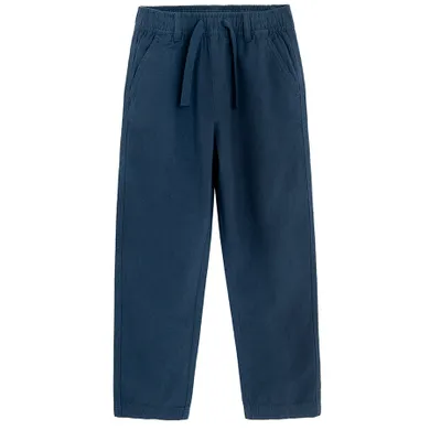 Cool Club, Pantaloni din material textil pentru baieti, relaxed, bleumarin