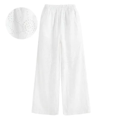 Cool Club, Pantaloni din material textil pentru fete, alb