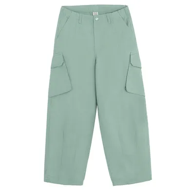 Cool Club, Pantaloni din material textil pentru fete, baloon cargo, verde