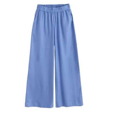 Cool Club, Pantaloni din material textil pentru fete, cu in, wide, albastru