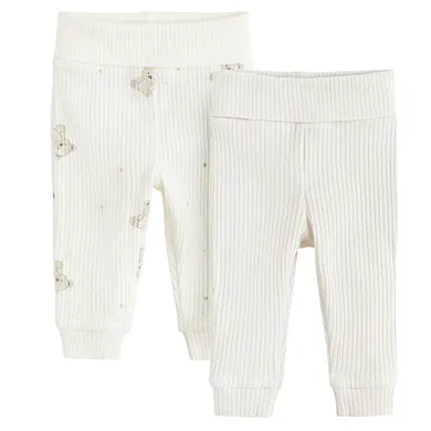Cool Club, Pantaloni fara botosei pentru bebelusi, din tricot striat, mix, set, 2 buc.