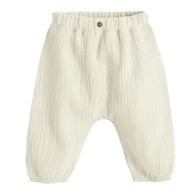Cool Club, Pantaloni fara botosei pentru bebelusi, muselina, bej