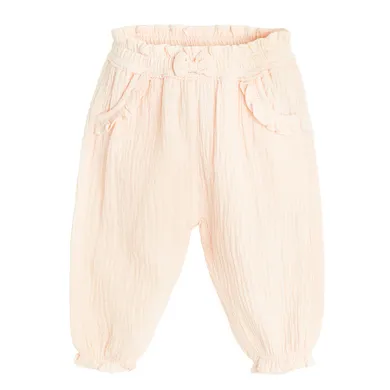 Cool Club, Pantaloni fara botosei pentru fete, muselina, roz