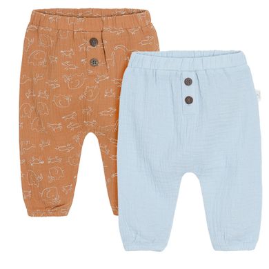 Cool Club, Pantaloni pentru baieti, maro, albastru, set, 2 buc.