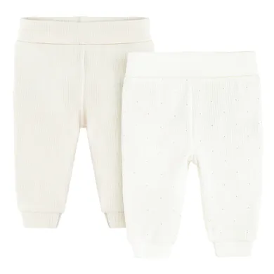 Cool Club, Pantaloni pentru bebelusi, din tricot striat, mix, set, 2 buc.