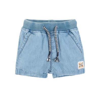 Cool Club, Pantaloni scurti de blugi pentru baieti, denim, imprimeu Hello ocean