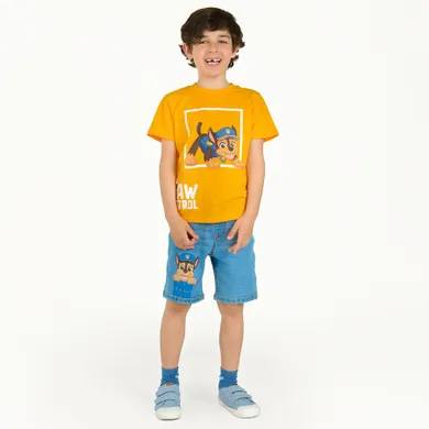 Cool Club, Pantaloni scurti de blugi pentru baieti, denim, imprimeu Paw Patrol