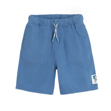 Cool Club, Pantaloni scurti din textil pentru baieti, albastru, imprimeu Sonic the Hedgehog
