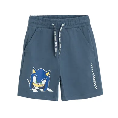 Cool Club, Pantaloni scurti pentru baieti, albastru, imprimeu Sonic the Hedgehog