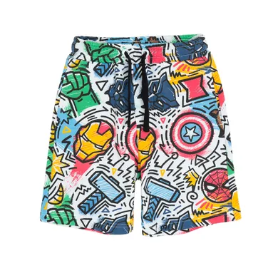 Cool Club, Pantaloni scurti pentru baieti, mix, imprimeu Marvel Super Heroes