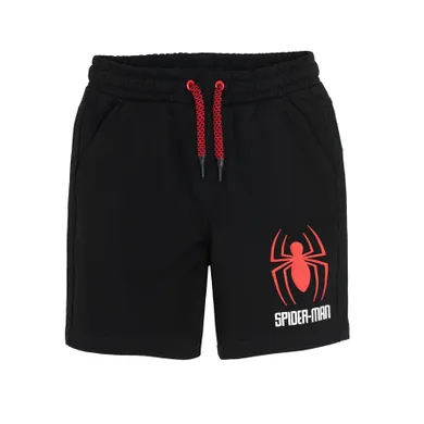 Cool Club, Pantaloni scurti pentru baieti, negru, imprimeu Spider-Man