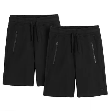 Cool Club, Pantaloni scurti pentru baieti, negru, set, 2 buc.