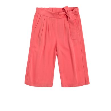 Cool Club, Pantaloni tip culotte din material textil pentru fete, culoare coral