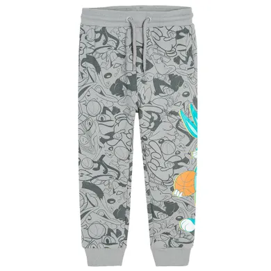 Cool Club, Pantaloni trening pentru baieti, gri, imprimeu Looney Tunes